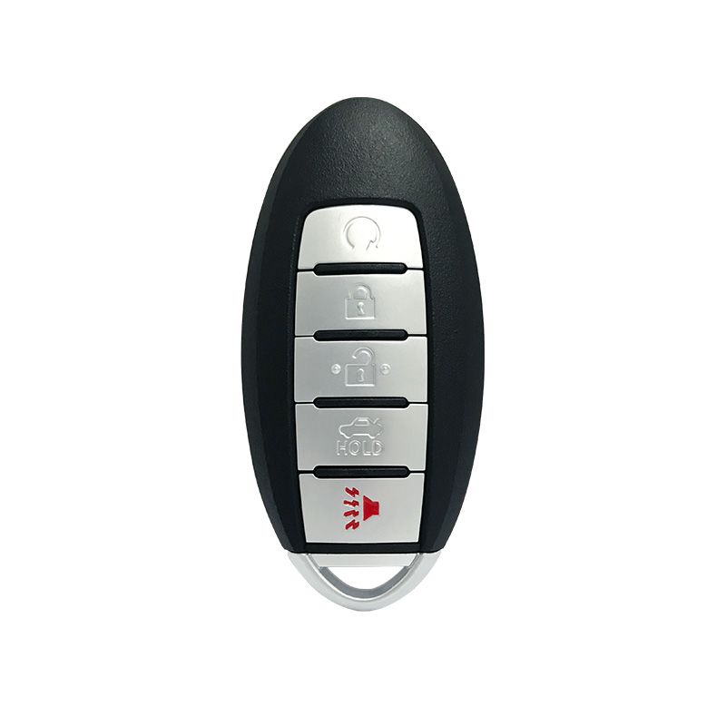 How does the Nissan car key system interact with the vehicle's security and ignition systems?