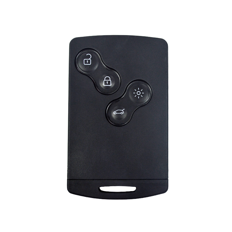How does a Renault key fob work to remotely control the vehicle?